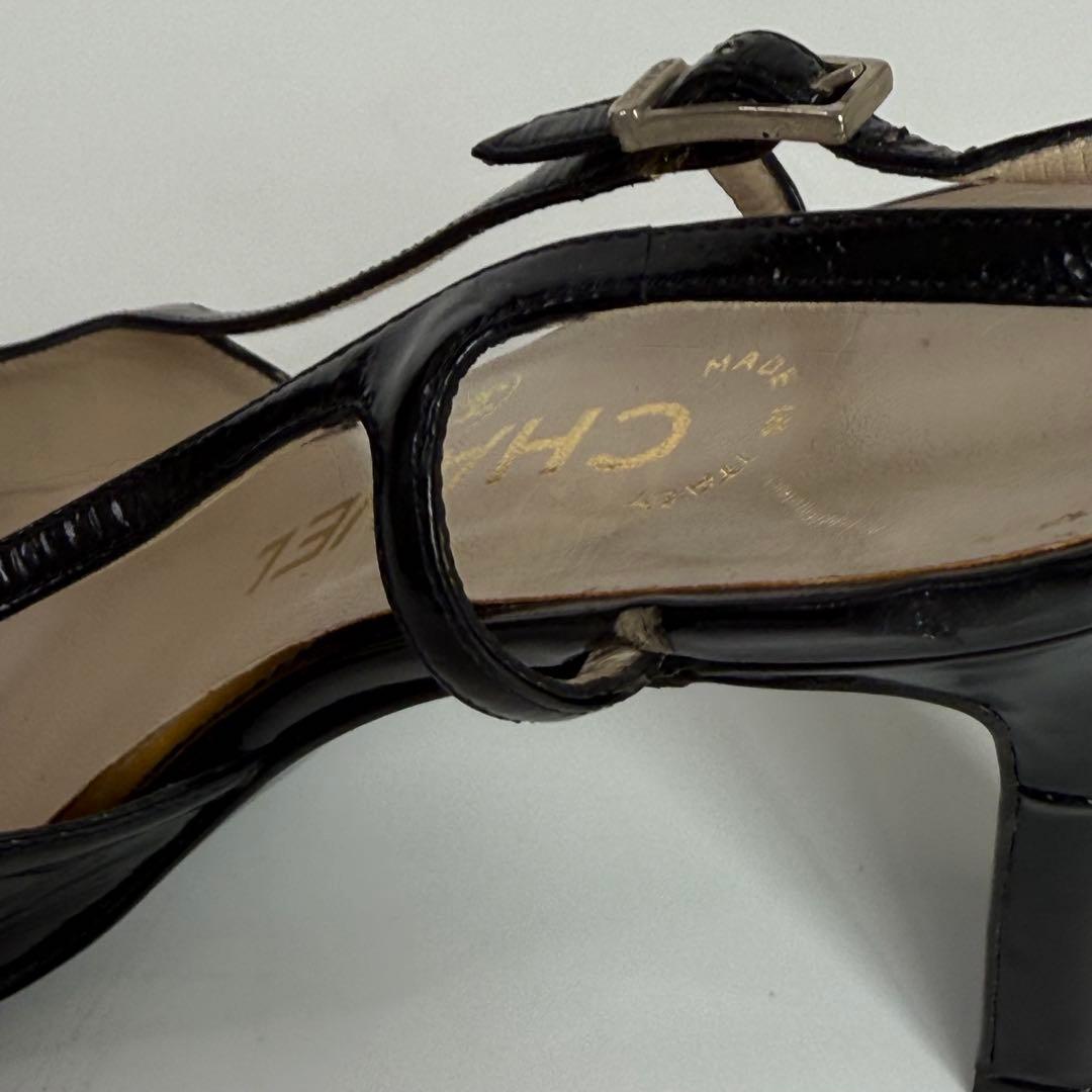 CHANEL シャネル レザーハイヒール パンプス 22.5cm C578