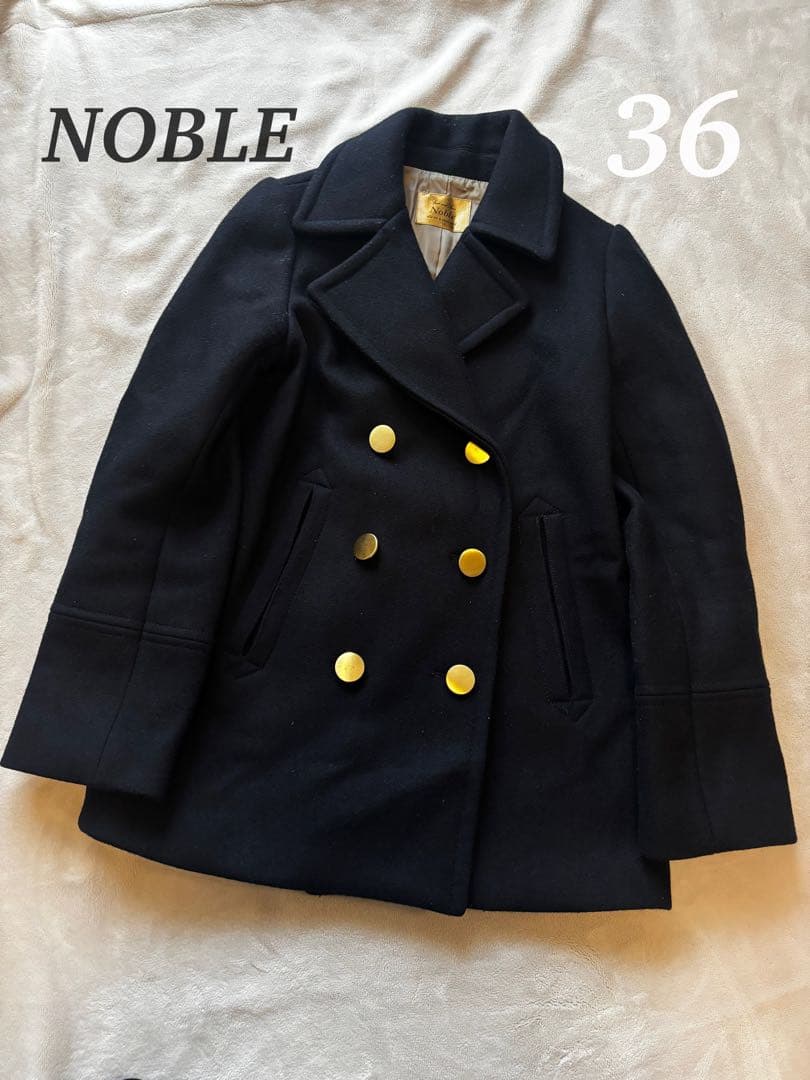 spick&span noble ノーブル Pコート ネイビー 金ボタン 36 - メルカリ