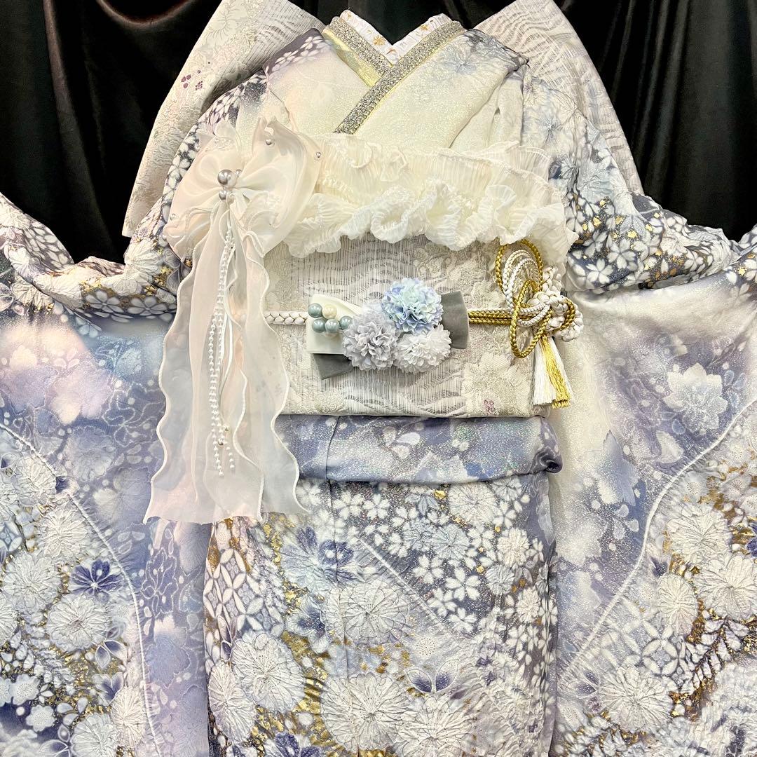 振袖フルセット□辻が花振袖□花絞り□関芳新品オーダー□正絹□成人式