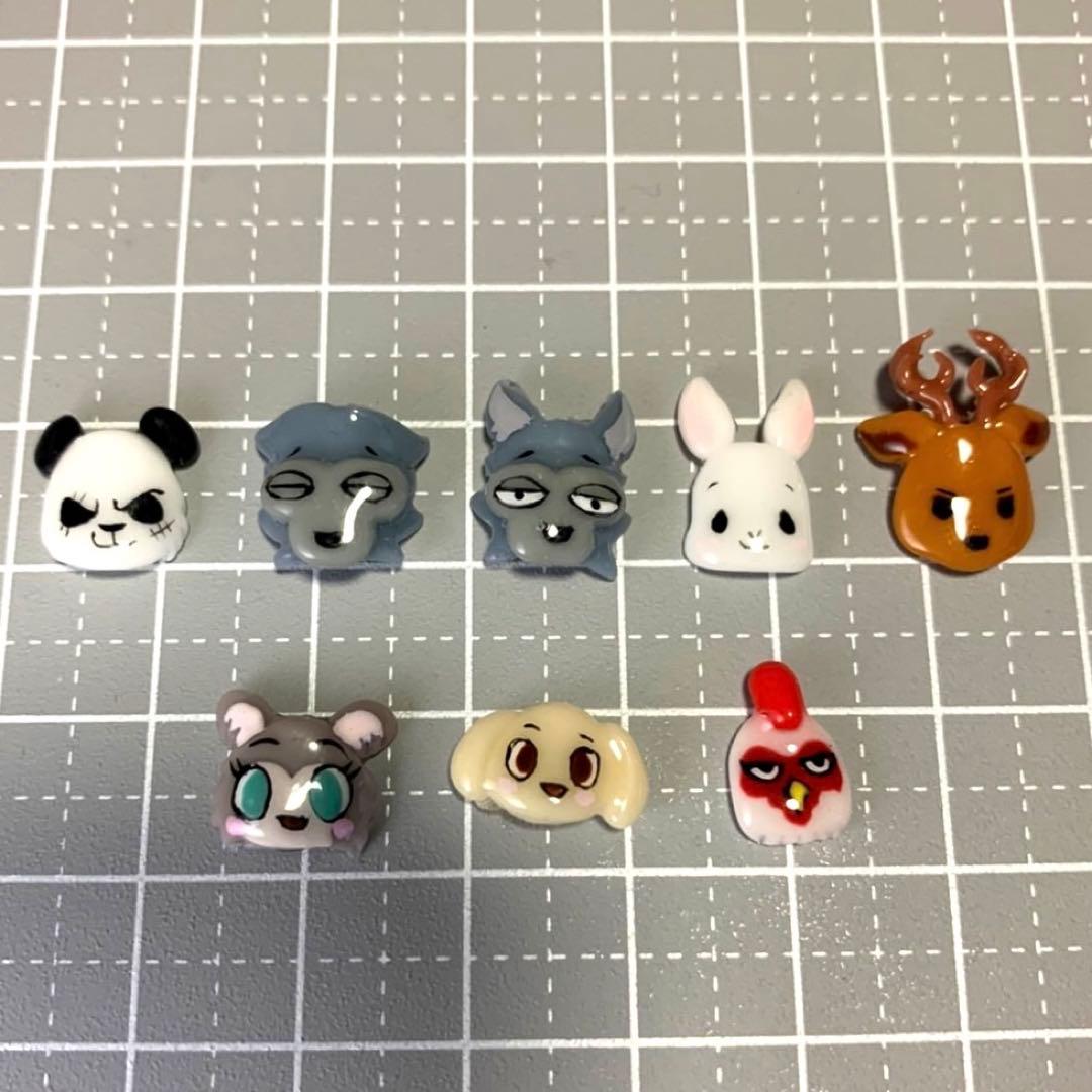 現品】オオカミ 動物 3D ネイルパーツ - メルカリ