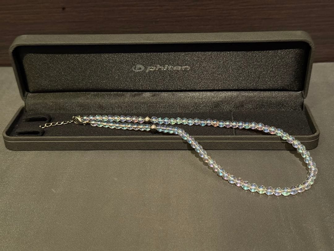 チタン水晶ネックレス(5mm玉) 40cm(+5cmアジャスター) 楽天市場】【ポイント10倍!!】チタン水晶ネックレス(+5cmアジャスター