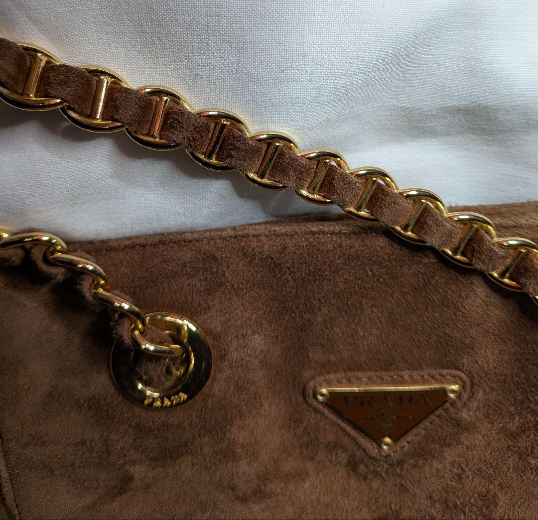 M*️様 レア! Prada ヴィンテージ スエード ショルダーバッグ