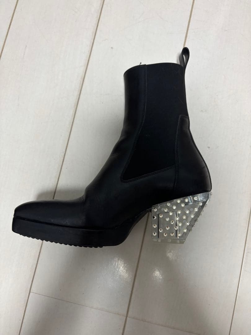 rick owens キスブーツ スタッツヒール希少箱付き - メルカリ