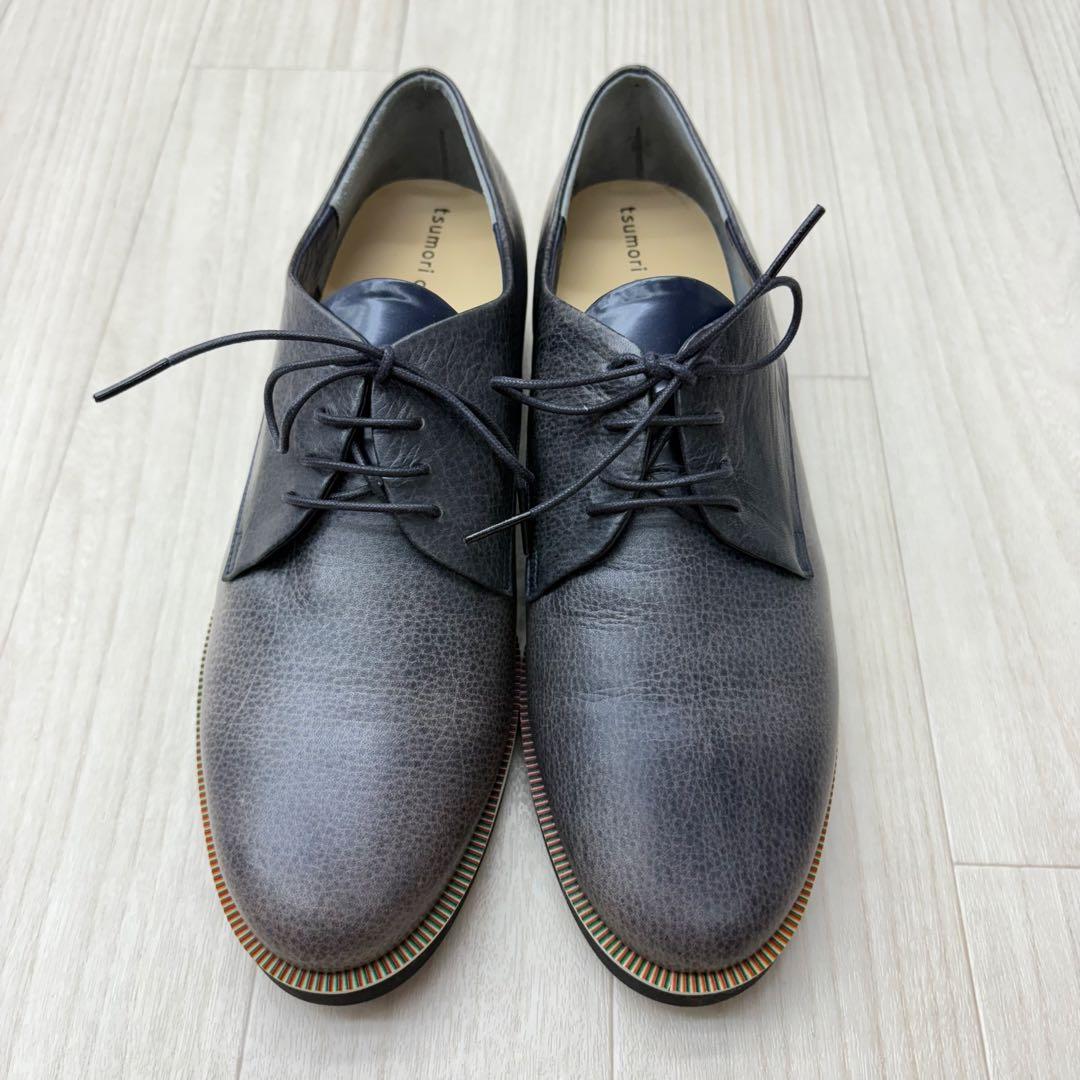 □ 極美品 ツモリチサト ウォーク レースアップシューズ レザー