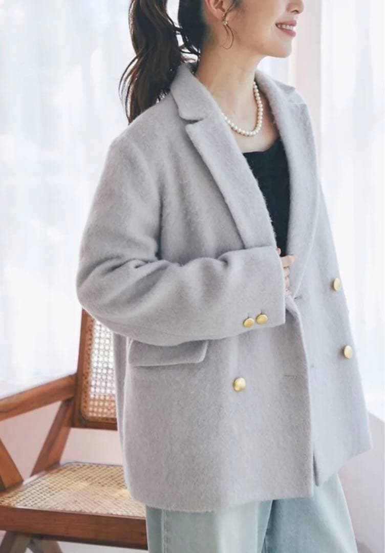 新品】ラブティックボンボン ヘアリーシャギージャケット コート