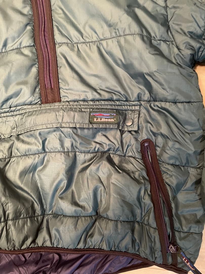 最終値下げ　L.L.Bean プリマロフトアノラック M ダークグリーン