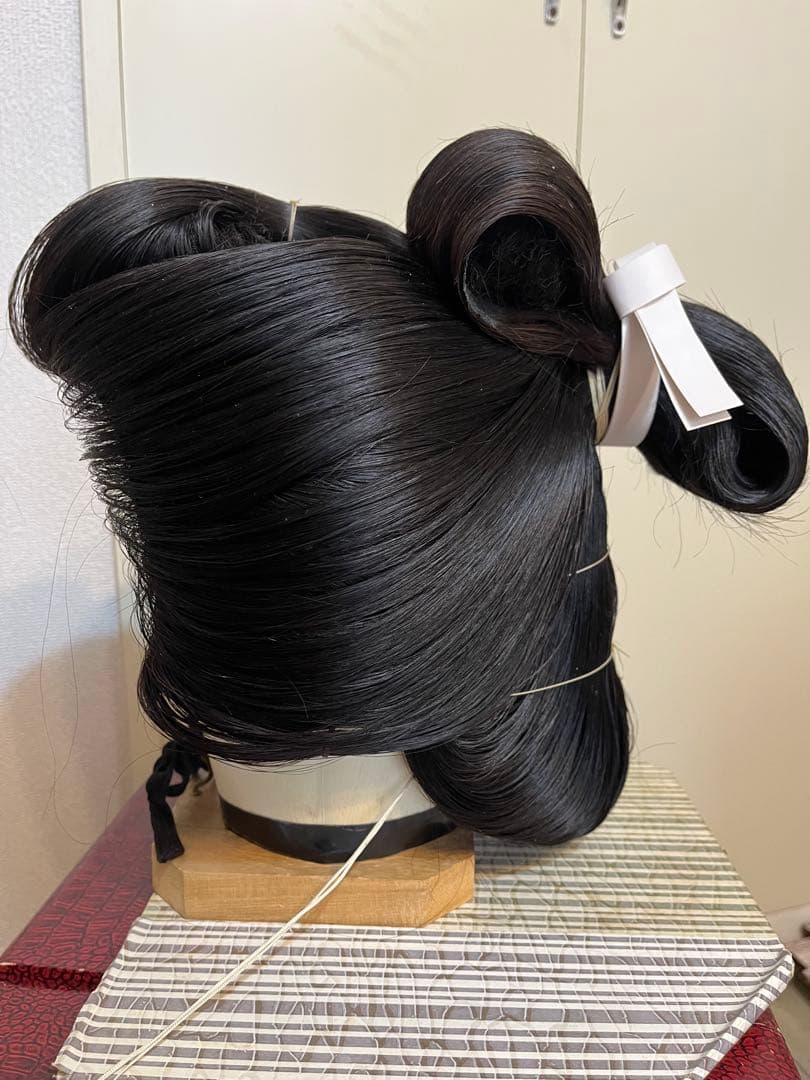 日本髪　かつら　大衆演劇　つぶし島田　芸者　芸妓　M -Lサイズ 日本舞踊