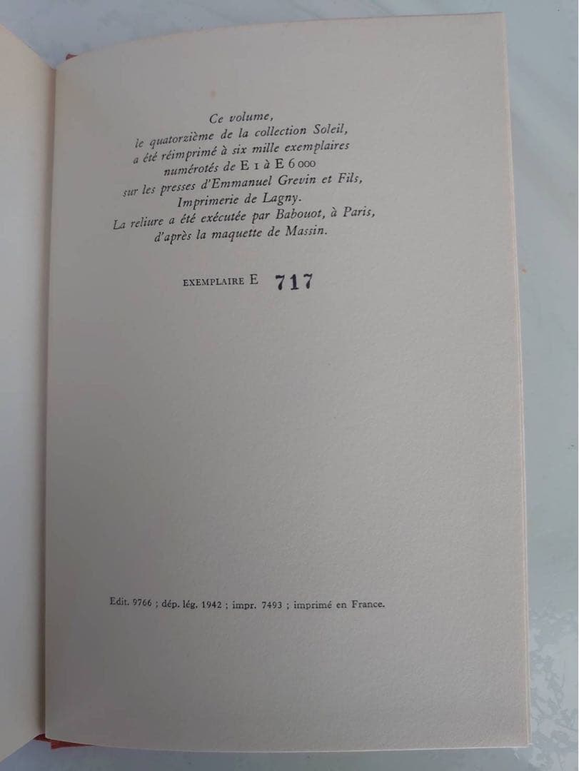 希少本・番号入り上製本 アルベール・カミュ著『異邦人』 - 洋書安い 価格