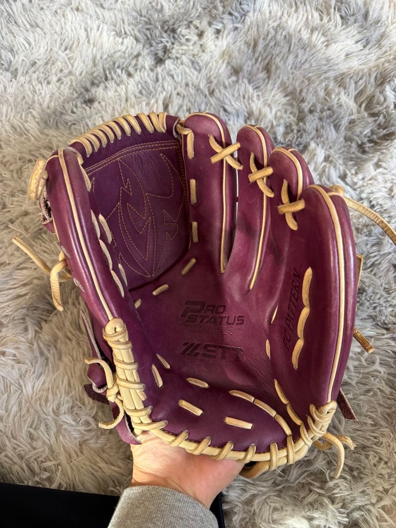 ZETT PRO STATUS 軟式グローブ ワインレッド 藤浪モデル - メルカリ
