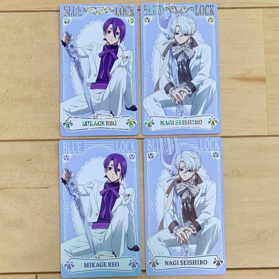 ブルーロック ノベルティ イラストカード 凪誠士郎 御影玲王 箔押し