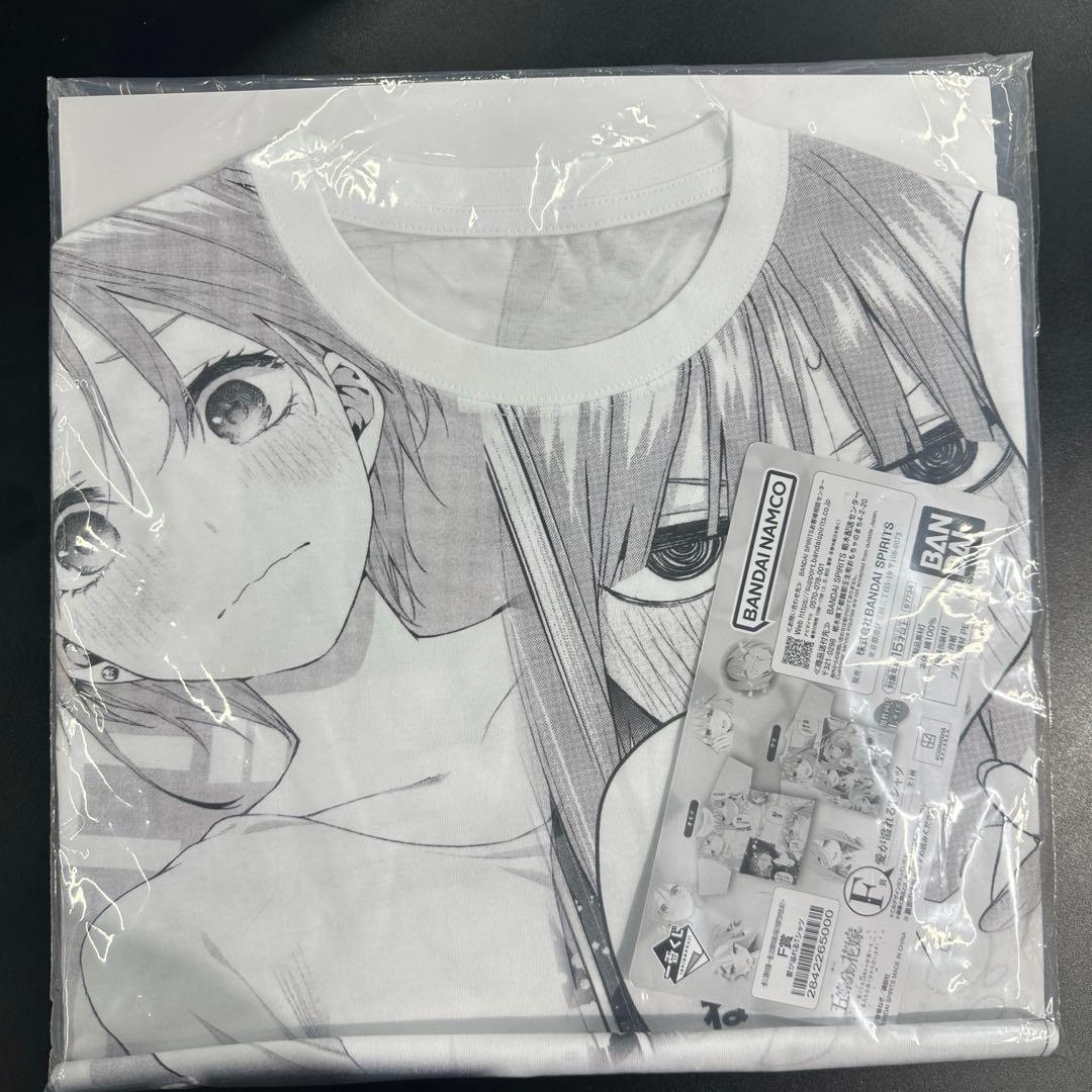 新品】五等分の花嫁 F賞 愛が溢れるTシャツ 一番くじ~ 5周年のお祝い