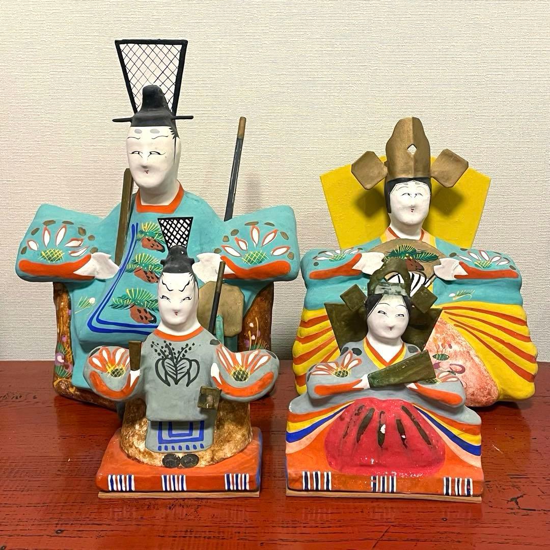 張り子 三春張子 橋本広司 雛人形（中） ひな祭り お雛様 民藝 - メルカリ