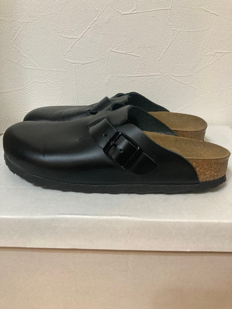 BIRKENSTOCK ボストン レザー　ブラック　　38(24.5cm)