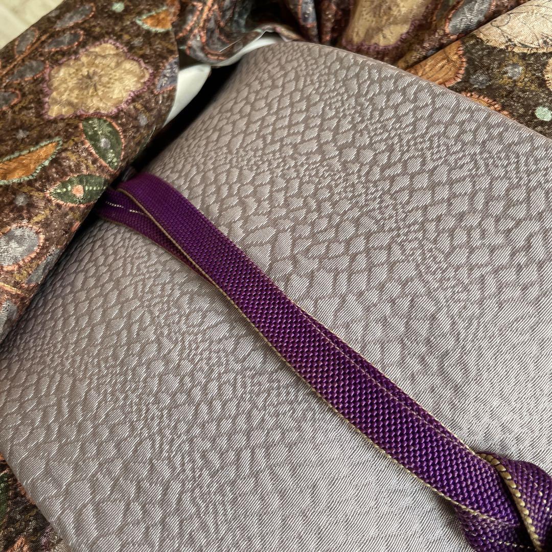 小紋 フルセット 辻ヶ花 ブラウン系 着物 L5 - メルカリ