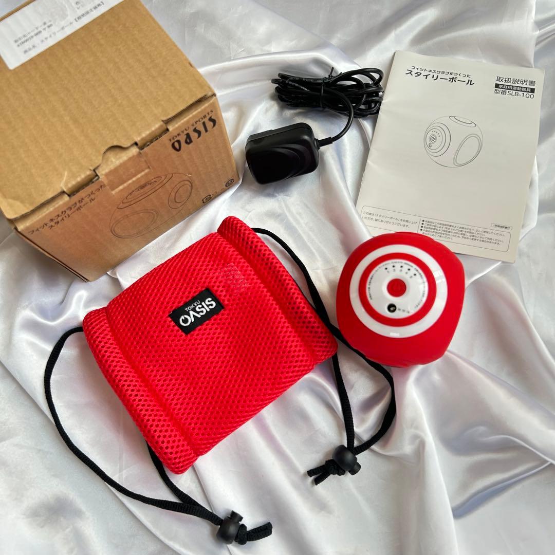 フィットネスクラブがつくったスタイリーボールSLB-100 赤　レッド スタイリーボール