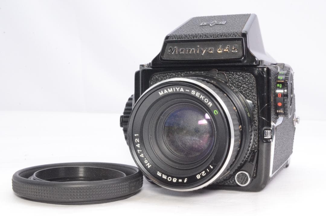 動作OK◆Mamiya M645 1000S + SEKOR C 2.8 80m EXC+++!!】Mamiya M645 1000S Film Camera w/ sekor C 80mm f/2.8 N
