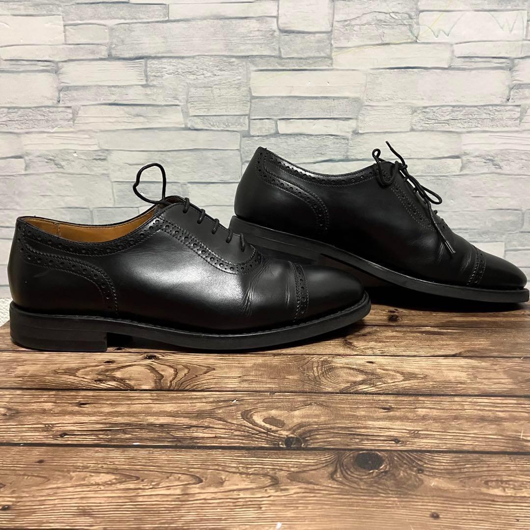 【25.5cm】Berwick 本革 ストレートチップ 内羽根シューズ