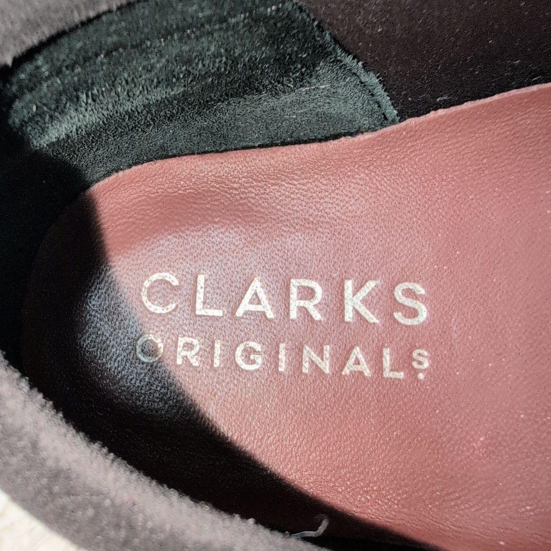 クラークス ワラビーブーツ スエード ブラック 25.5cm