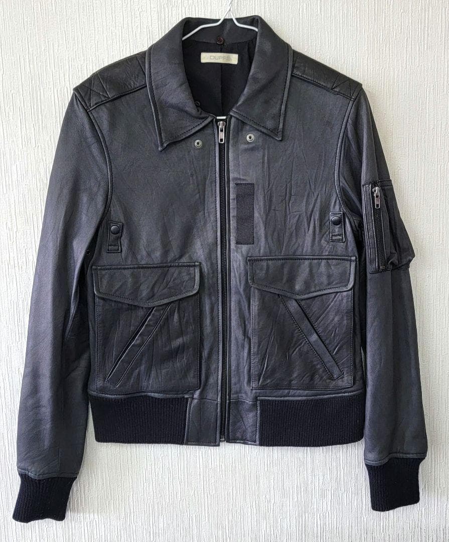 DUPRE　レザージャケット　ラム子羊革 ラム革ジャケット 羊革 革ジャン 革ジャケット レザージャケット