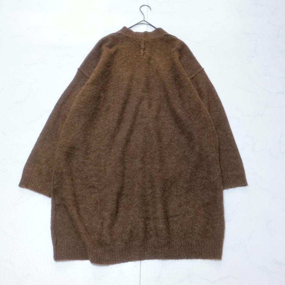 pas de calais✨️ベビーアルパカ 起毛ロングカーデ 暖かふわり仕立て