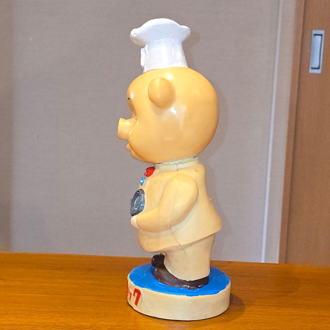 エースコック 店頭用 豚 ぶた ブタ ソフビ 人形 初期型のレア 昭和