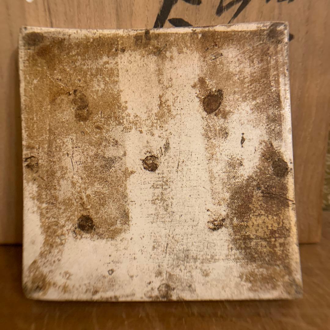 乾山省 漢詩文 方皿 山水 现物チェック希望木箱 240