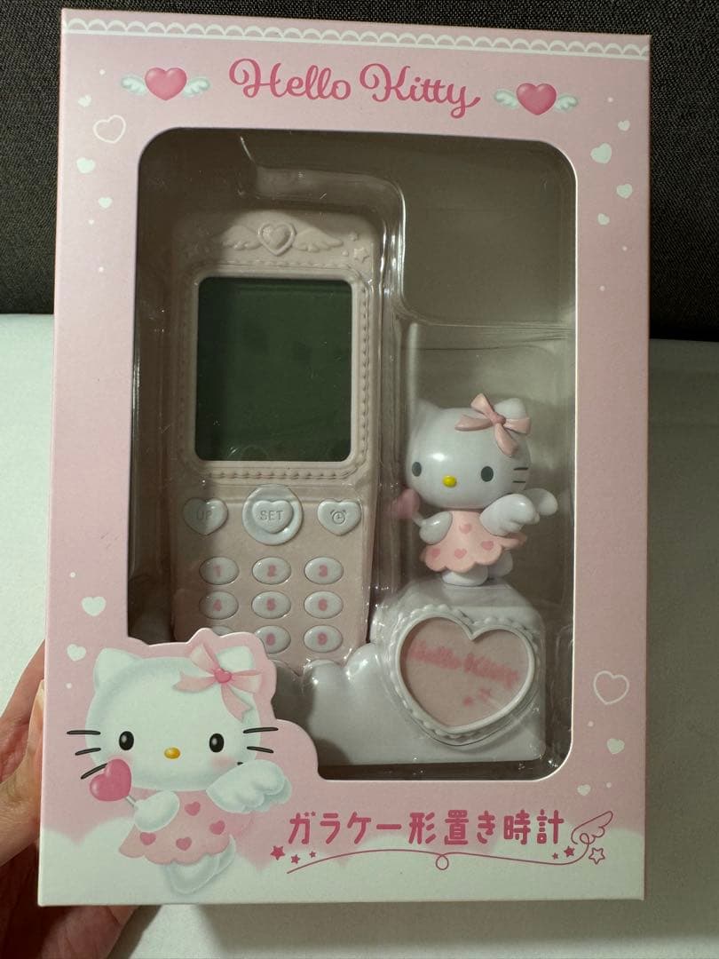 サンリオ キティ ガラケー形 置き時計 (保証書スタンプ付き) - メルカリ