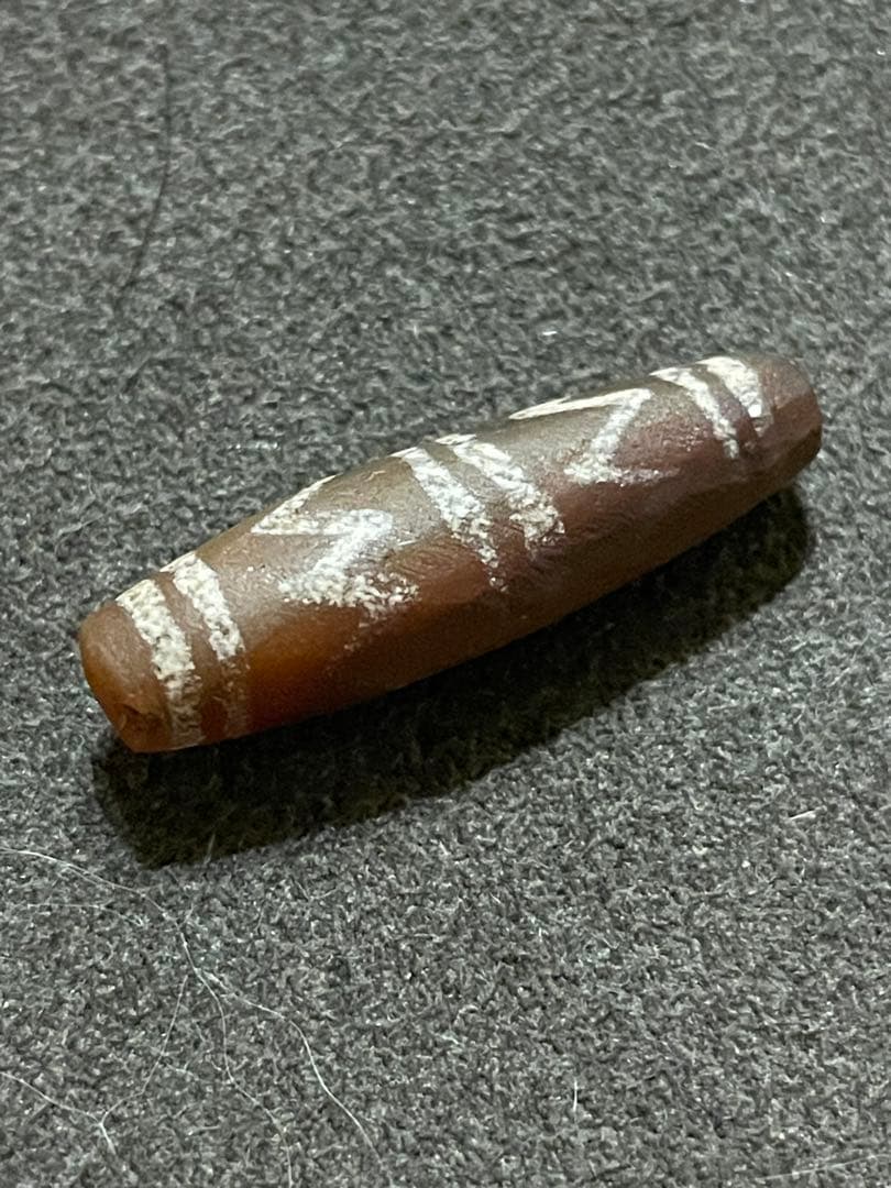 古代エッチドカーネリアン　天珠