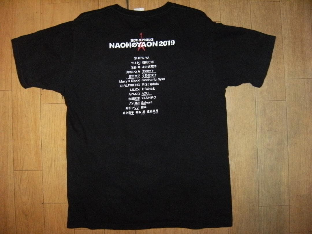 SHOW-YA プロデュース☆NAONのYAON 2019年 ツアー Tシャツ