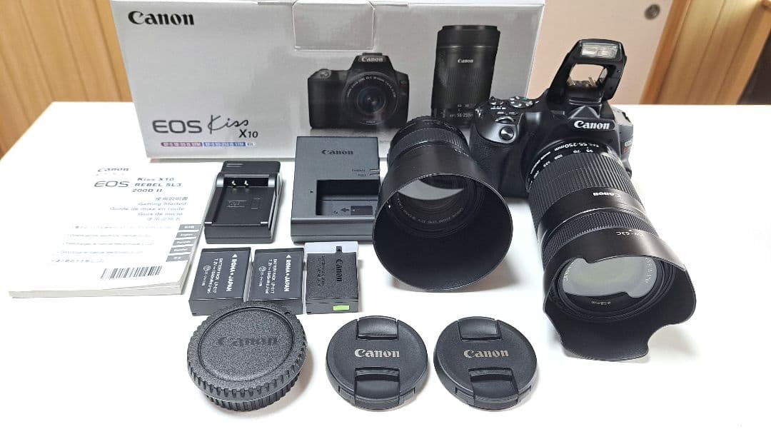美品Canon デジタル一眼レフカメラ EOS Kiss X10 ダブルズーム Amazon | Canon デジタル一眼レフカメラ EOS Kiss X10 ダブルズーム