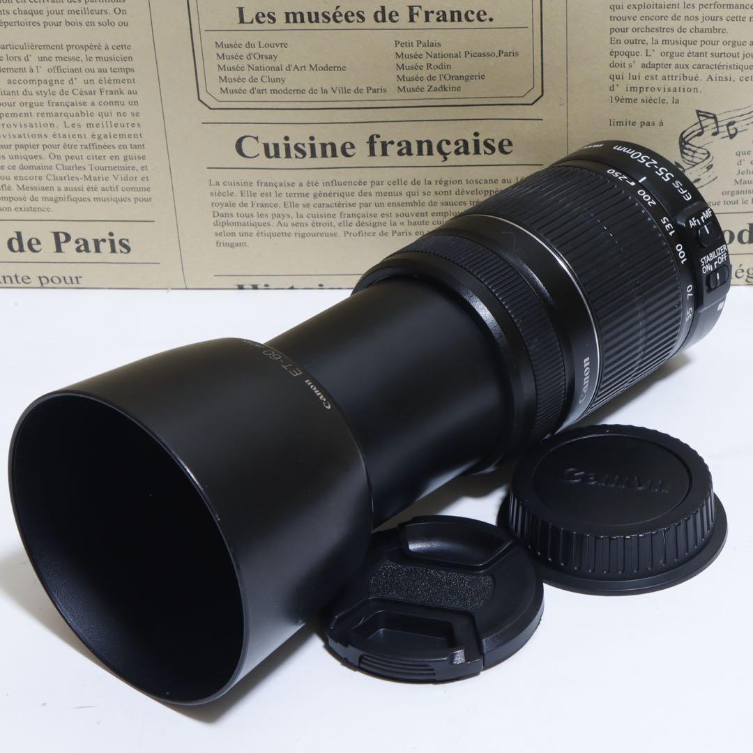 ⭐︎望遠&手ブレ&軽量&良光学⭐︎Canon 55-250mm IS ll ♫ - メルカリ