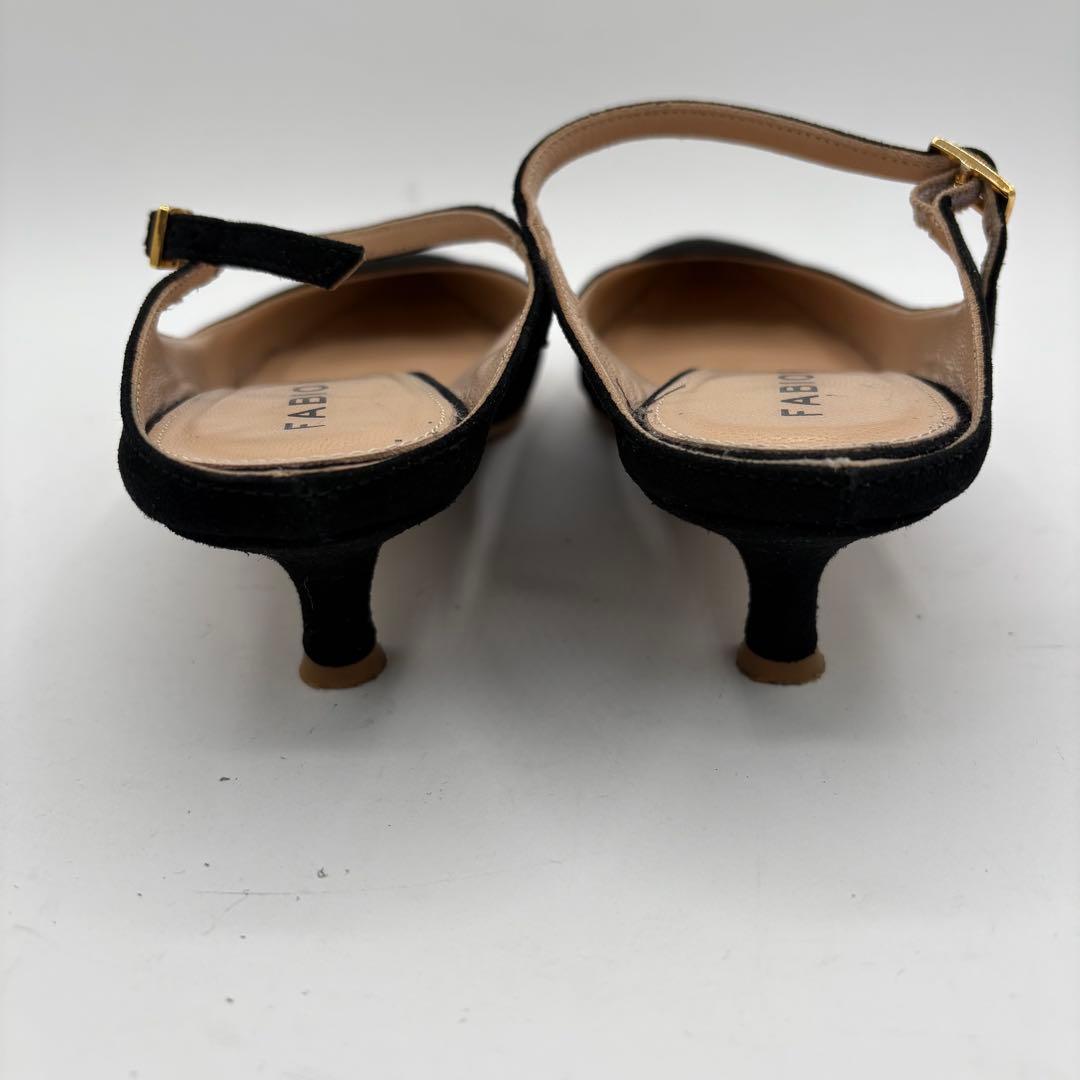 ファビオルスコーニ【24.5cm】ミュール　ストラップ　ビブラムソール　スエード