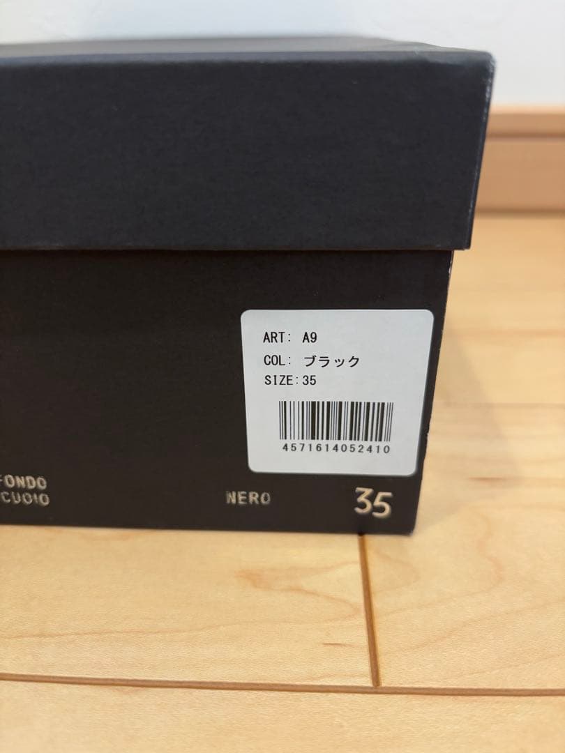 新品 2万円 マウロディバリ サムリング サンダル ブラック 22.5cm