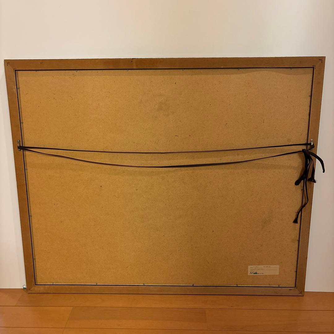 ラッセン ロマンスオブザシー 夕日 サンセット クジラ 風景 版画 額