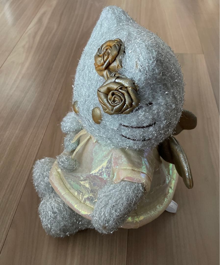 サンリオ ハローキティ シルバー エンジェル ぬいぐるみ 2001年製 レア