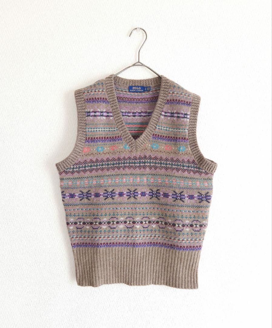 ◇さらり☺︎様◇ポロラルフローレン 良品 ニットベスト フェアアイル