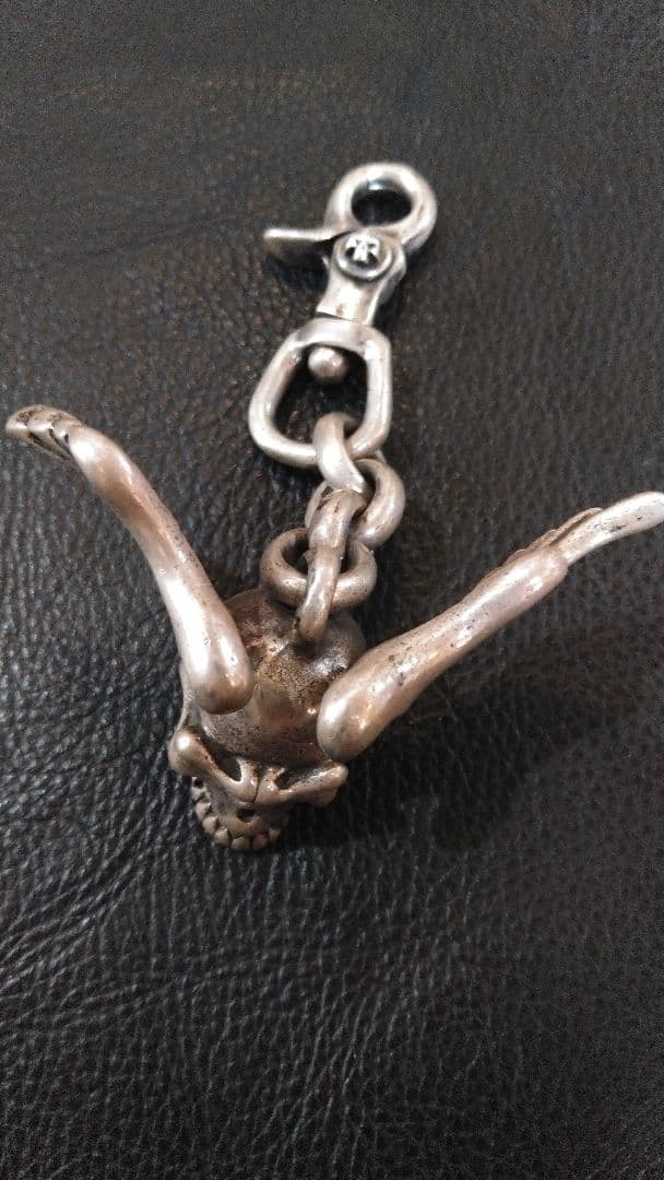 こ*ば様 THIRTEENDESIGNS ウイングスカルキーチェーン142g 9 - メルカリ