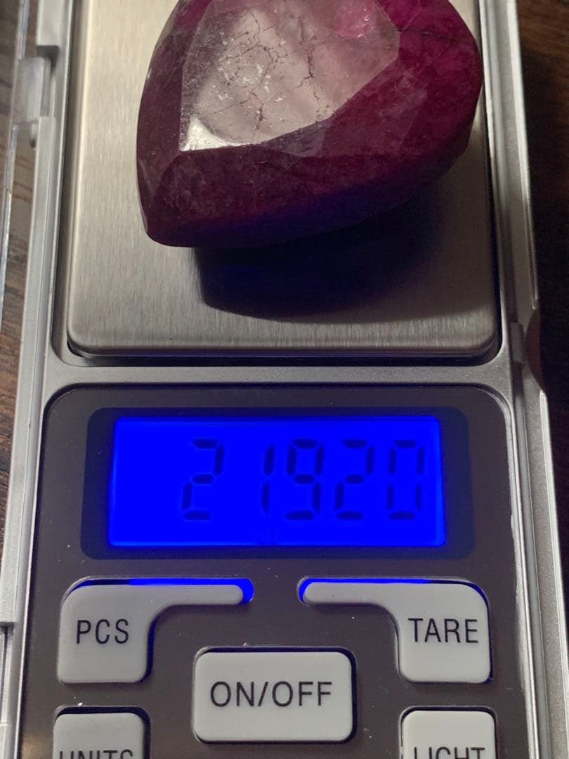 特大天然ルビー コランダム 219ct 恋愛運 パワーストーン ルース 根付