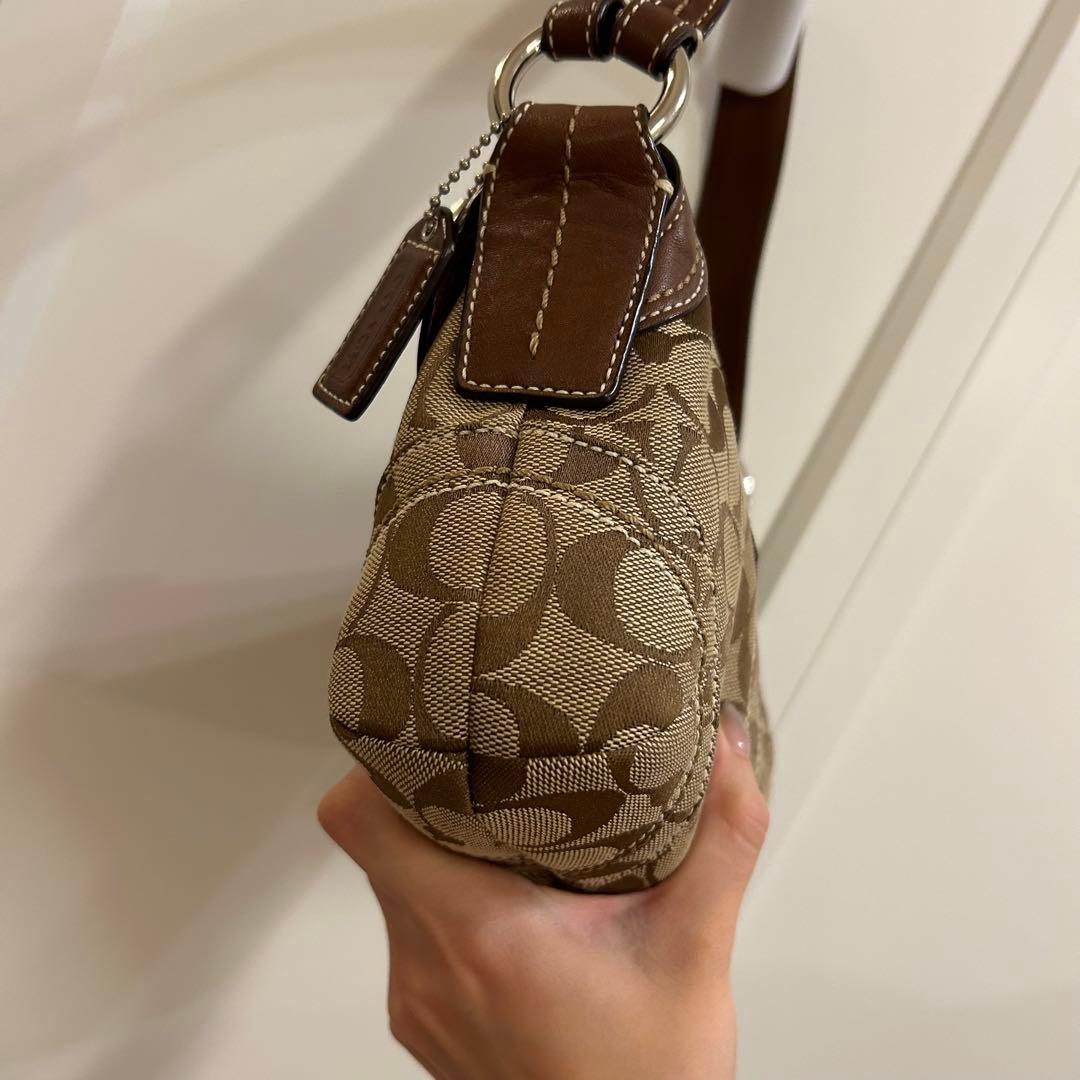 極美品 Coach 10296 コーチ シグネチャー ワンショルダー バッグ