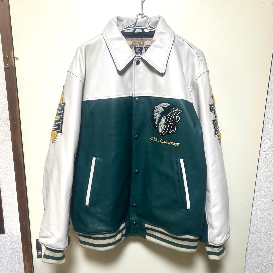 AVIREX × STABRIDGE varsity jacket XL - メルカリ