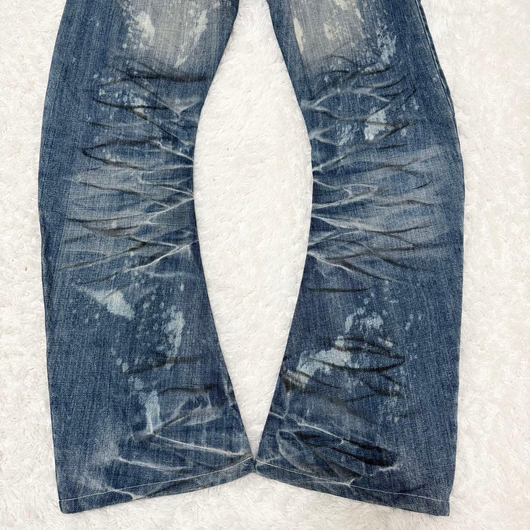 美品 BUFFALO BOBS 鬼ヒゲ バナナカット フレアデニム y2k 平成 - メルカリ