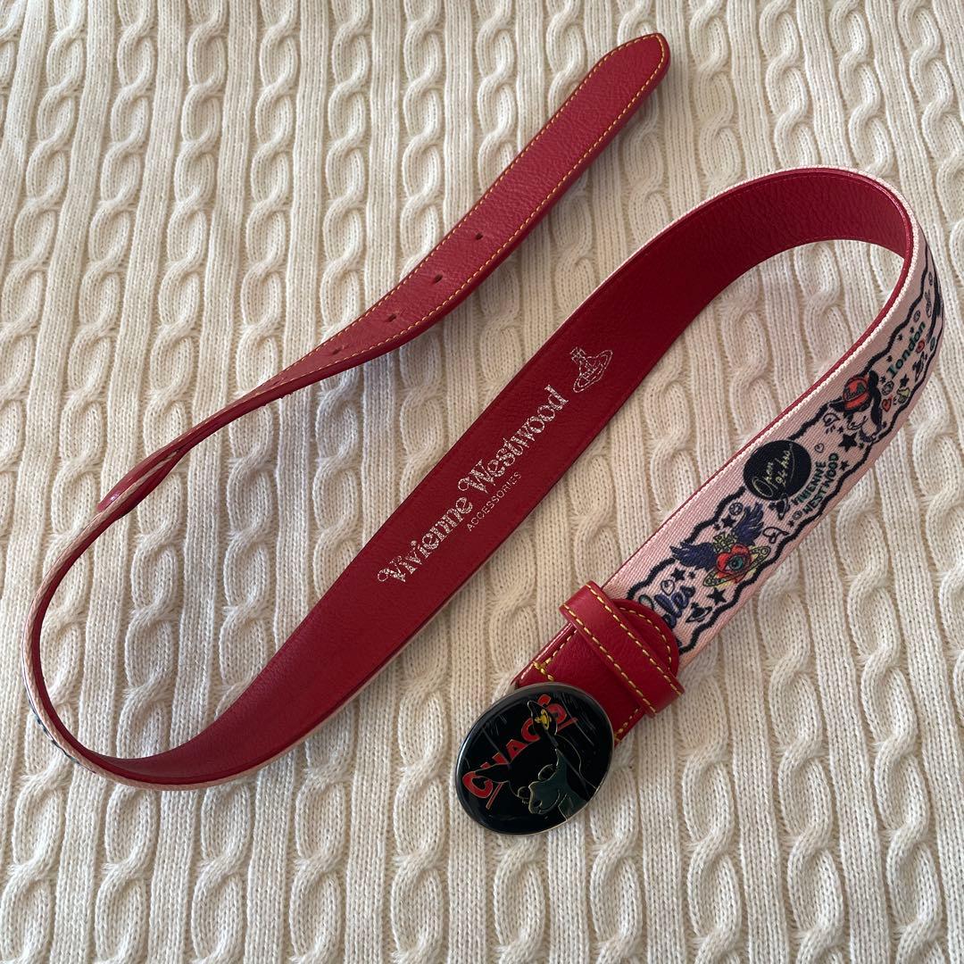 vivienne westwood CHAOS バンビ ロゴ バックル ベルト CHAOS バンビ