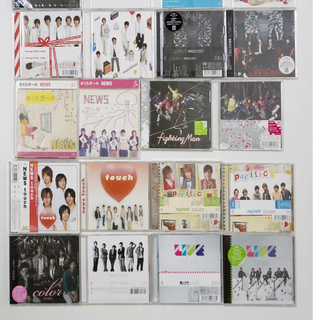 NEWS初期シングルアルバム初回盤通常盤全36枚(新品6枚)セット9人→6人