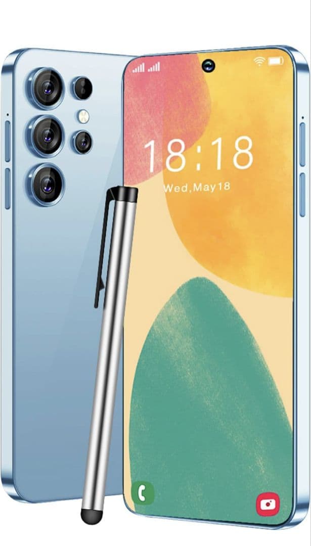 ライトブルースマートフォン 本体 S Pen付き ライトブルースマートフォン 本体 S Pen付き ライトブルー