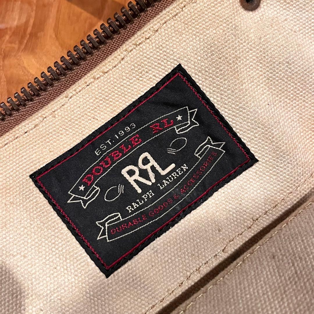 RRL キャンバス×レザー 2WAY BAG ヘルメットバッグ
