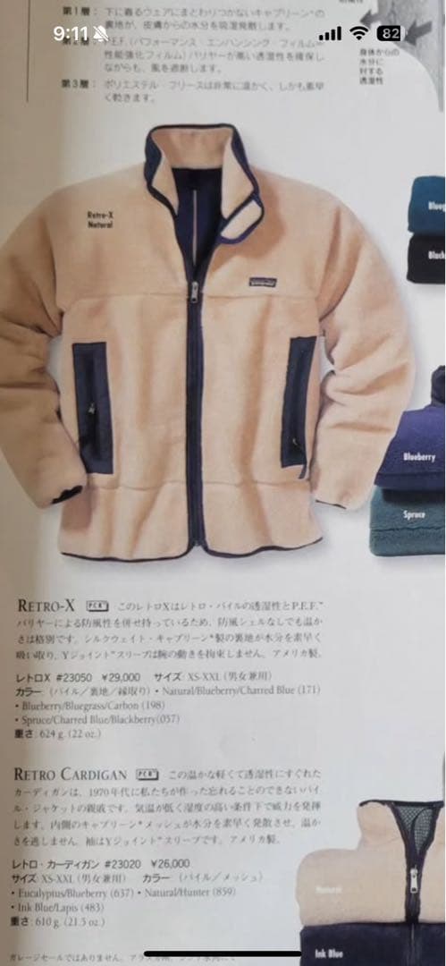 patagonia 95年 アメリカ製 レトロX 初期型 ブルーベリー Lサイズ