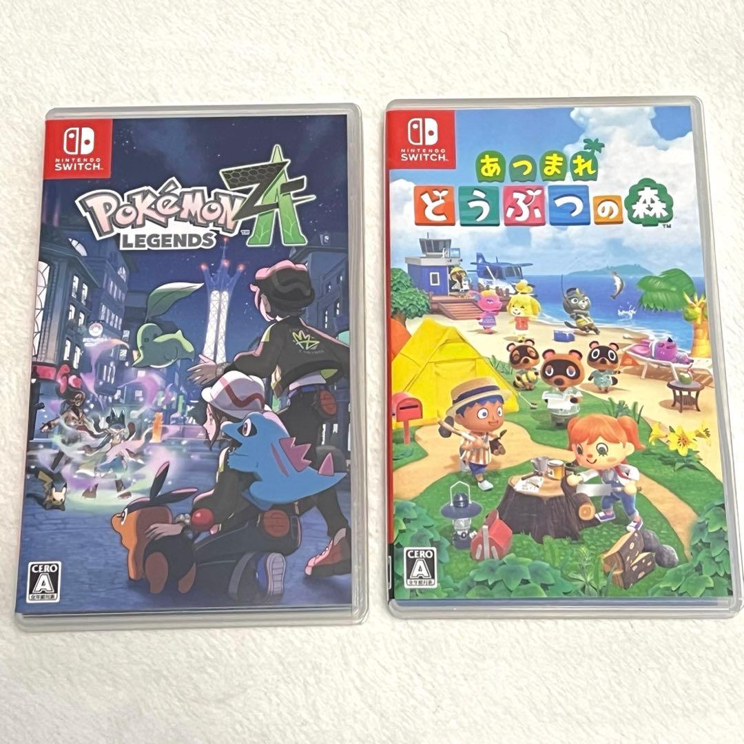 Switch ソフト カセット ポケットモンスターZA、あつまれどうぶつの森