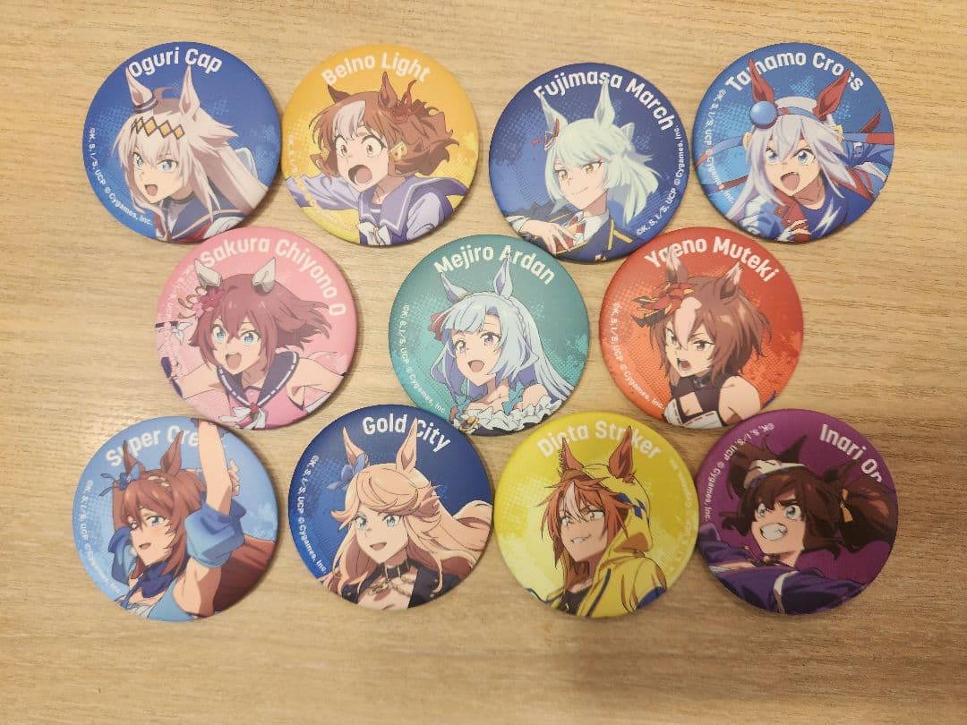 ウマ娘 シンデレラグレイ 怪物の蹄跡展 缶バッジ全11種コンプセット