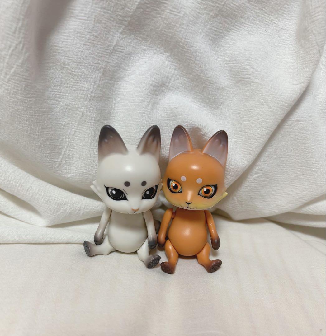 カプセルドール 狐 2体セット 白と茶色 - メルカリ