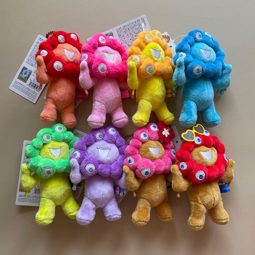 8種 コンプリート 推しカラー 日焼け ミャクミャク ボールチェーン